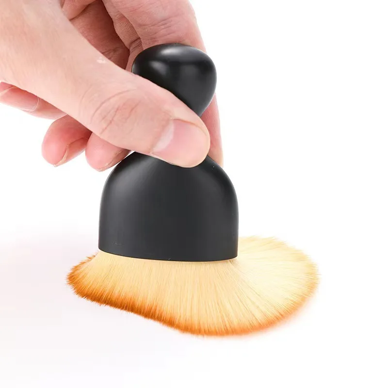 Private Label   Single  Flat  Brush Foundation Synthetic brush  Car Cleaning Brush Small cleaning Tools