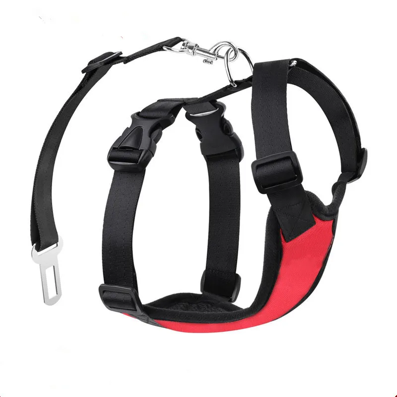 Custom Adjustable Wholesale Pet Product Own Logo Dog Harness With Retractable Leash Car Dog Harness