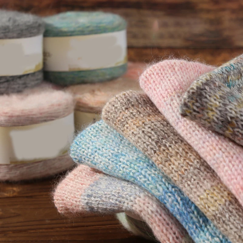 Wholesale Price Manufacturers Fancy Multi-color Yarn Mohair for Fashion Sweater