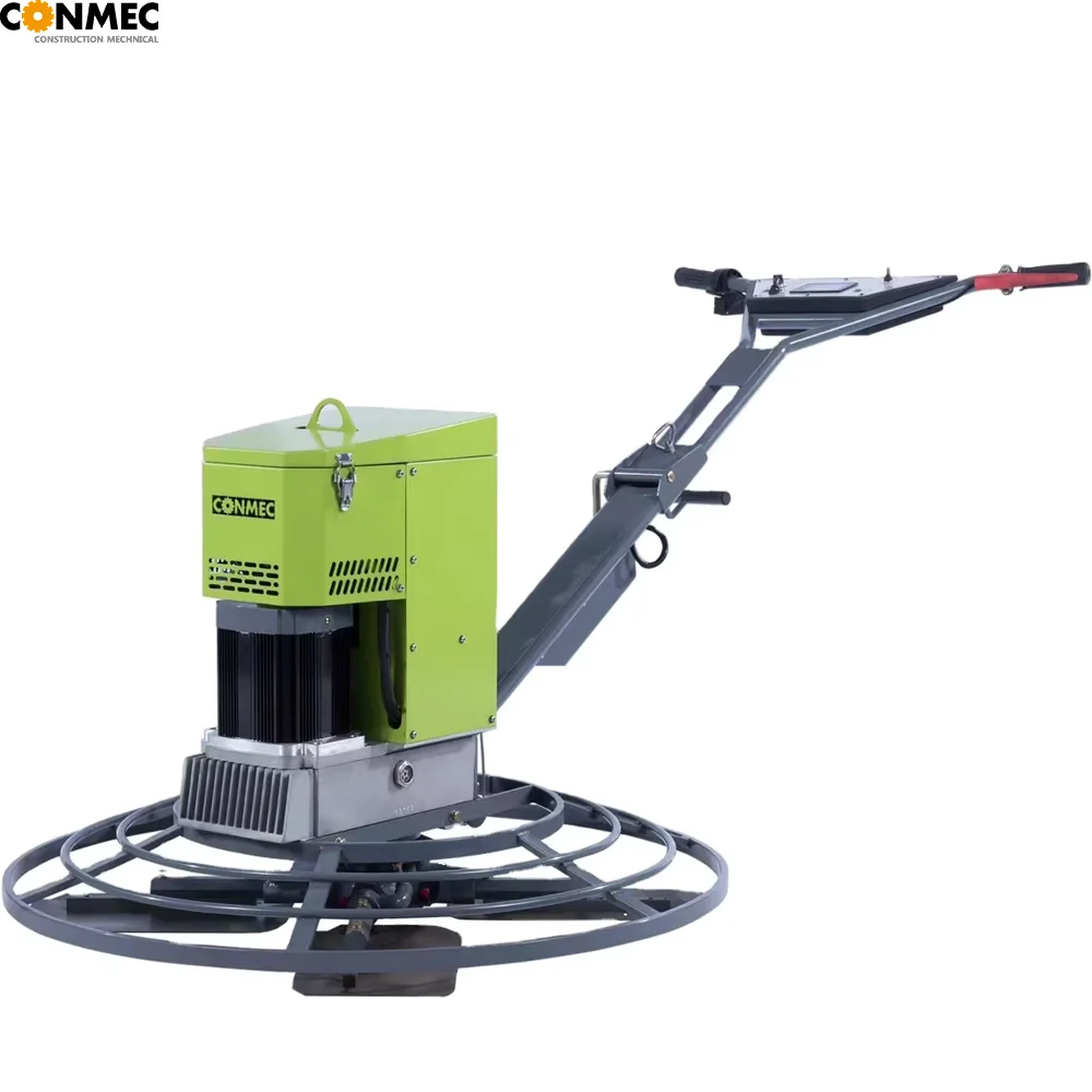 CONMEC 60V 50Ah Electric walk behind Power Trowel for Concrete road machinery can Removable battery