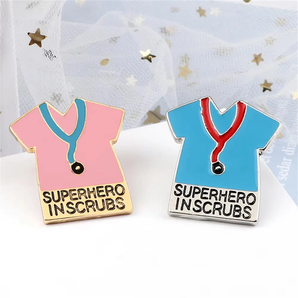 Wholesale Blank Enamel Brooch Badge Metal Medical Pins Custom Logo Gifts Lapel Pin For Nurse Doctor