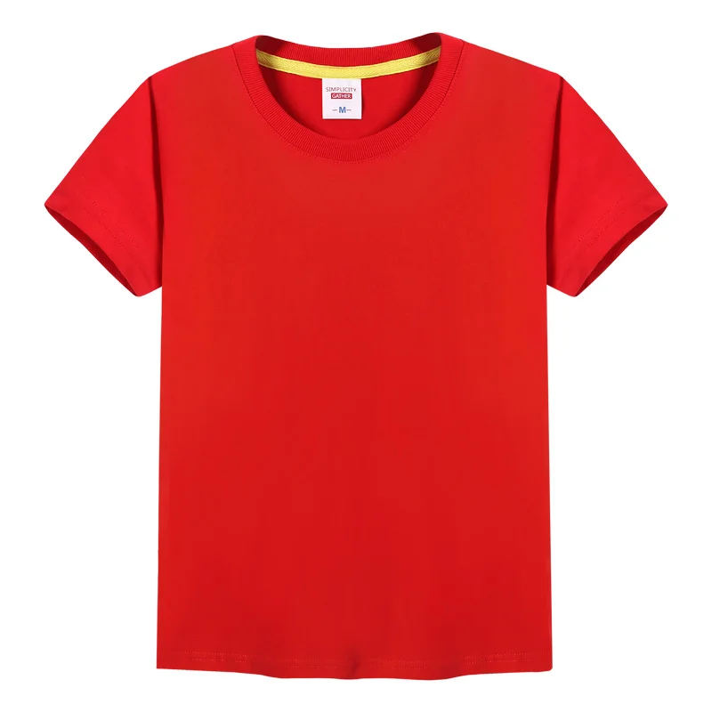 200gsm 100% cotton comfortable kids plain t shirt customize logo kids girls t shirt