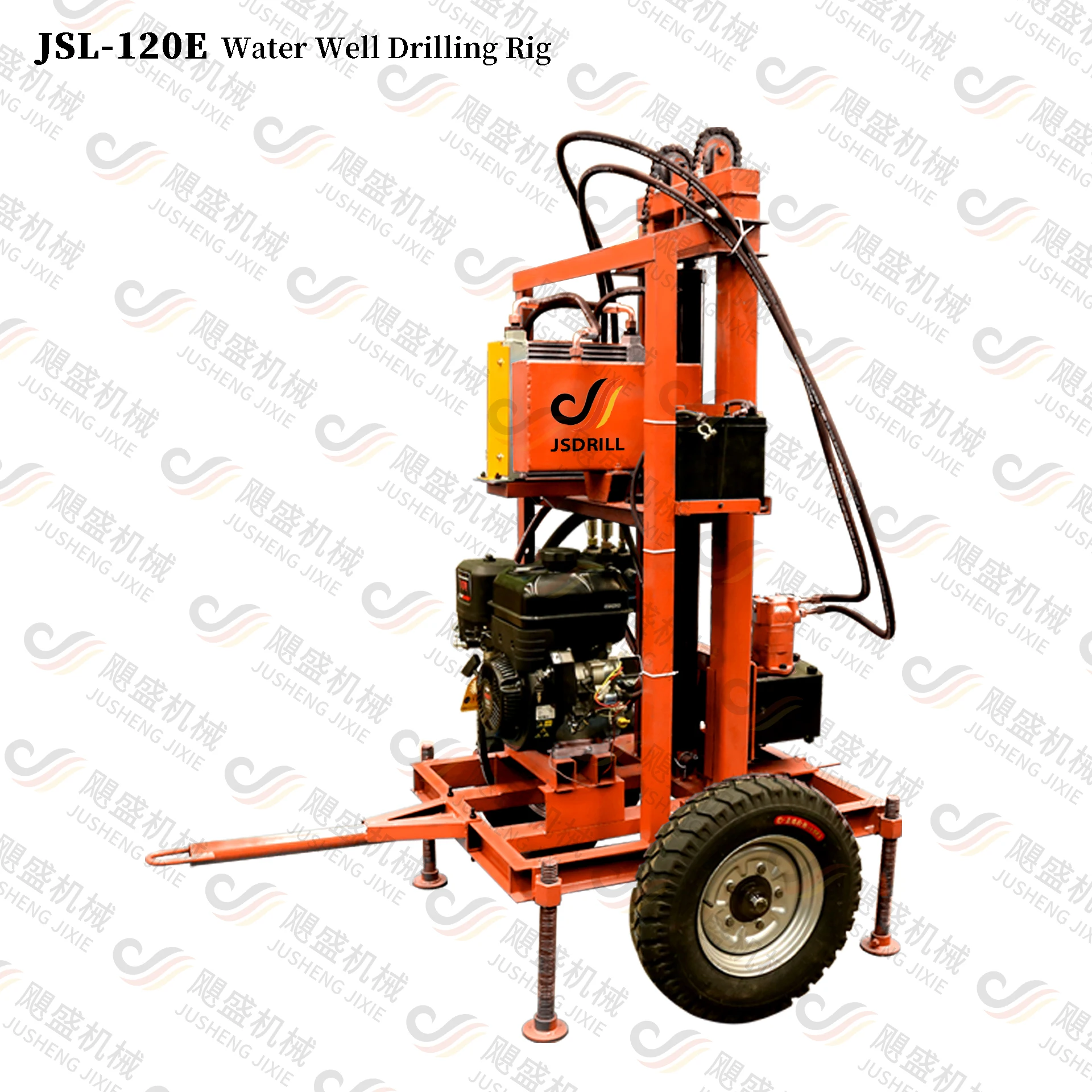 Diesel water well drilling rig 30m 50m 100m 150m 200m Bore Hole drilling machine with mud pump