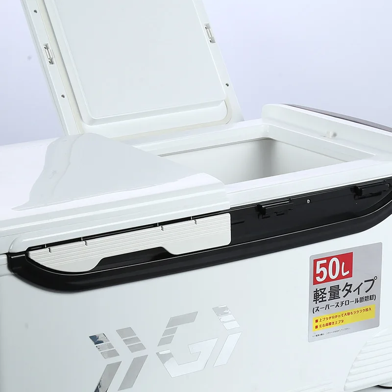 Wholesale Dropshipping Custom 42L Big Storage Plastic Multifunction Double Open Fishing Cool Box Fish Ice Box