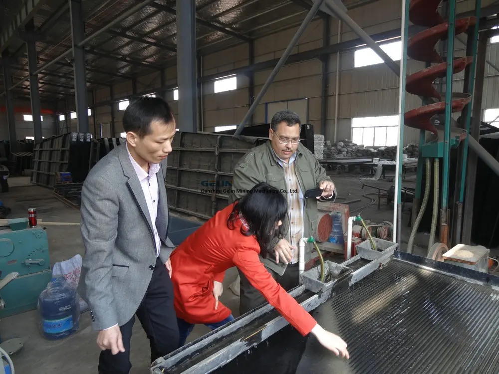 Superior Separation with zircon concentrating machine for gold mining