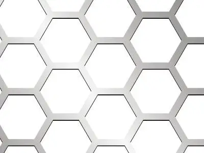 factory customized  hexagonal perforated metal mesh  304 316 perforated metal wire mesh