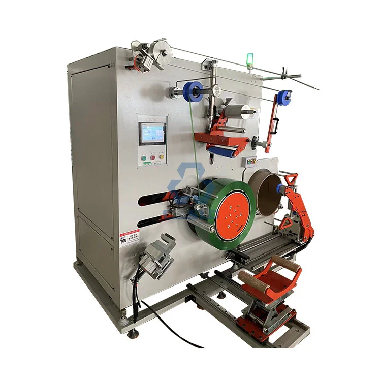 Full Automatic Polyester Polypropylene PET PP PLC Controlled Strapping Band Roll Winding Machine