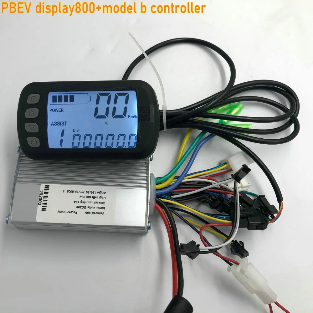 24v36v48V250W350W BLDC Motor Speed Controller Square WAVE&LCD Display Model B THROTTLE 5GEARS for MTB Electric Bike Scooter