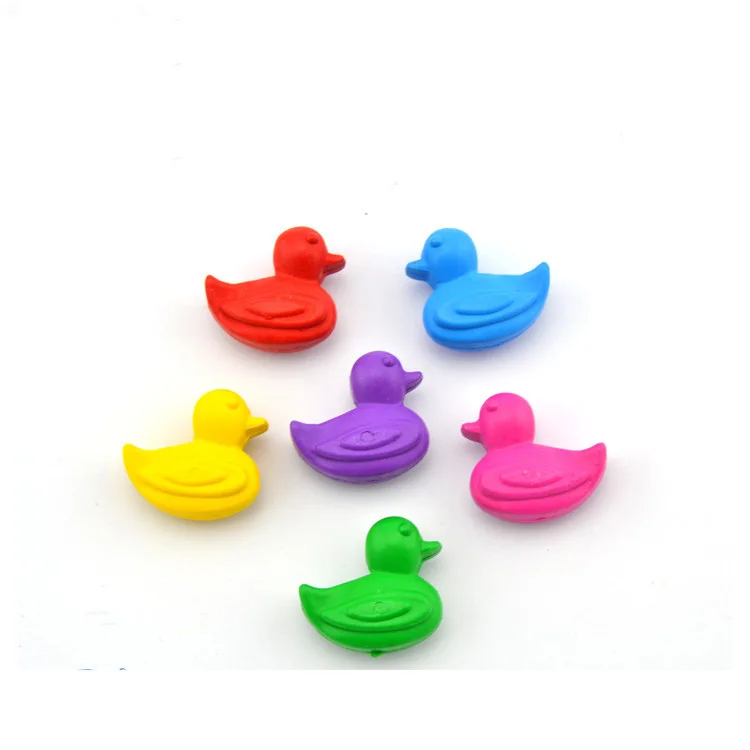 Custom pencil TOY CRAYONS flower girl unicorn pink  glitter crayons color box set 6 pack kids drawing crayon