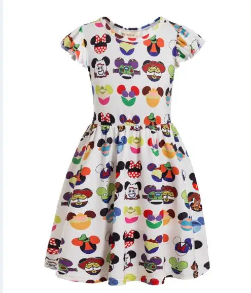 Princess dresses Baby girls princess dress designs kids summer boutique clothing wholesale panel twirl dress baby clothes elsa 2