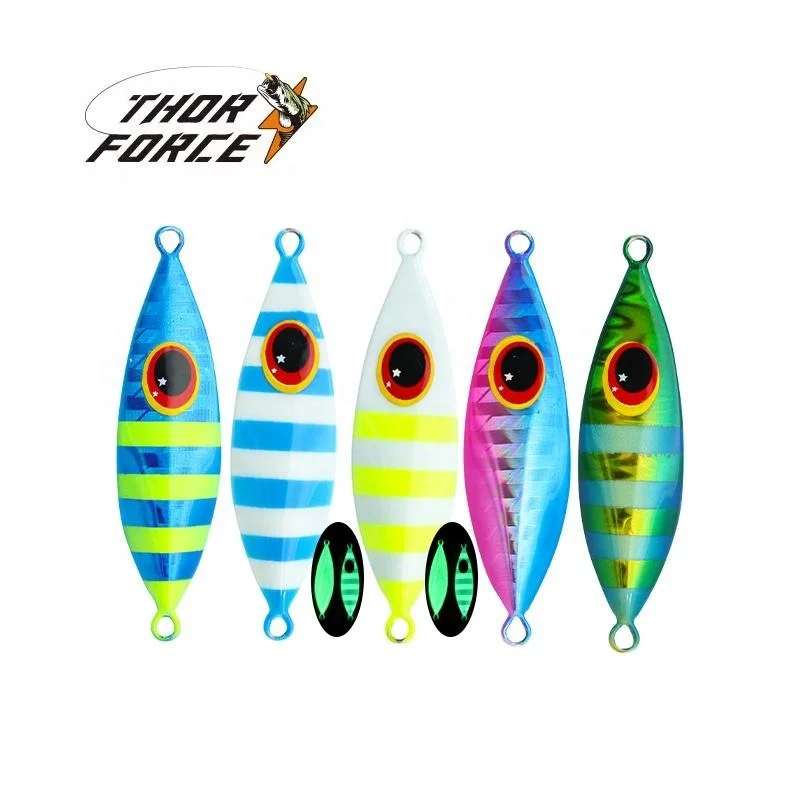 Slowly inclined jig fixture artificial bionic metal luminescent bait salt water fresh water fixture THORFORCE fishing lure