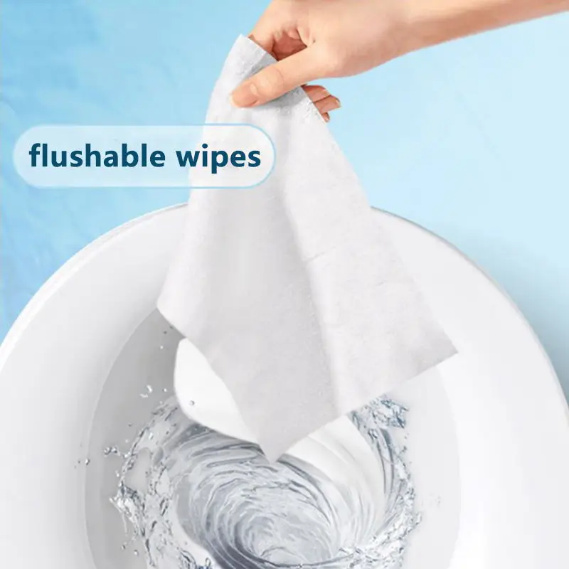 Organic Feminine Flushable Wipes Bamboo Ph Balance Single Wipes for Female Personal Cleansing Intimate Wipes for Travel