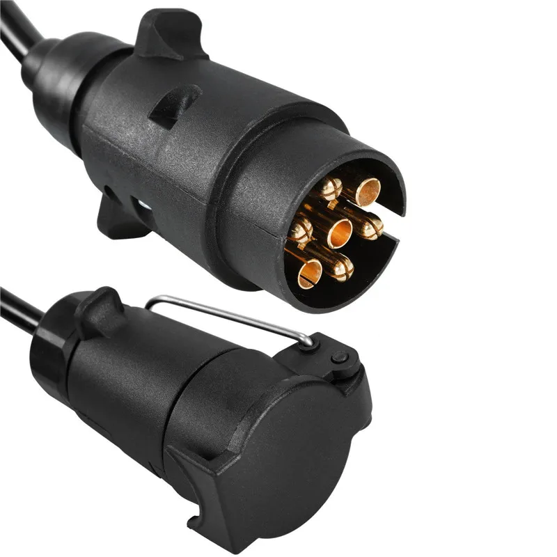 7 Pin  Trailer Trailer Male To Female  plugs with extension harness