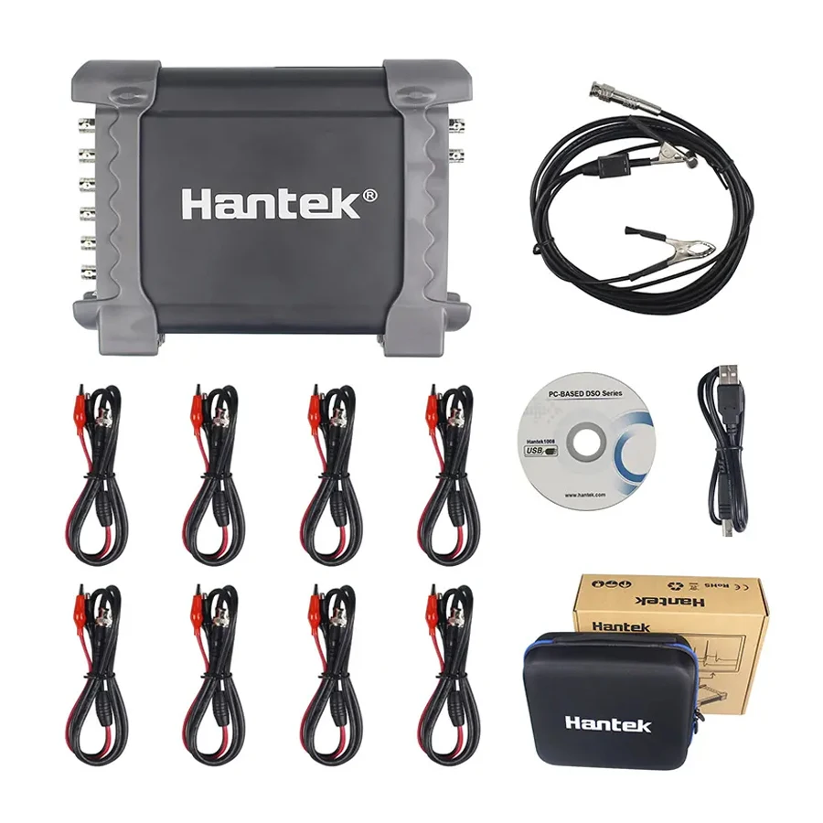 Hantek 1008C 1008B 1008A 8CH USB Oscilloscope Professional Automotive Diagnostic Oscilloscope Vehicle Testing Equipment