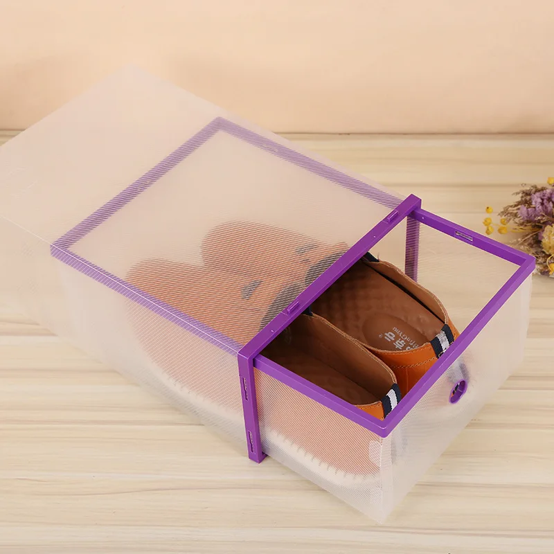 Free sample plastic shoe box amazon newest large custom sneaker boxes for storage