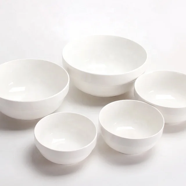 Simple Style Ceramic Soup Bowl Round Noodle Bowl Porcelain Bowl