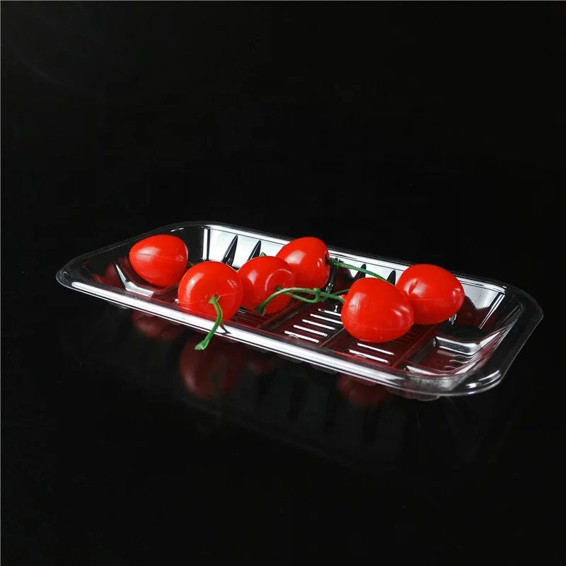 
Transparent Disposable Plastic Food Grade Supermarket Fruit Tray 