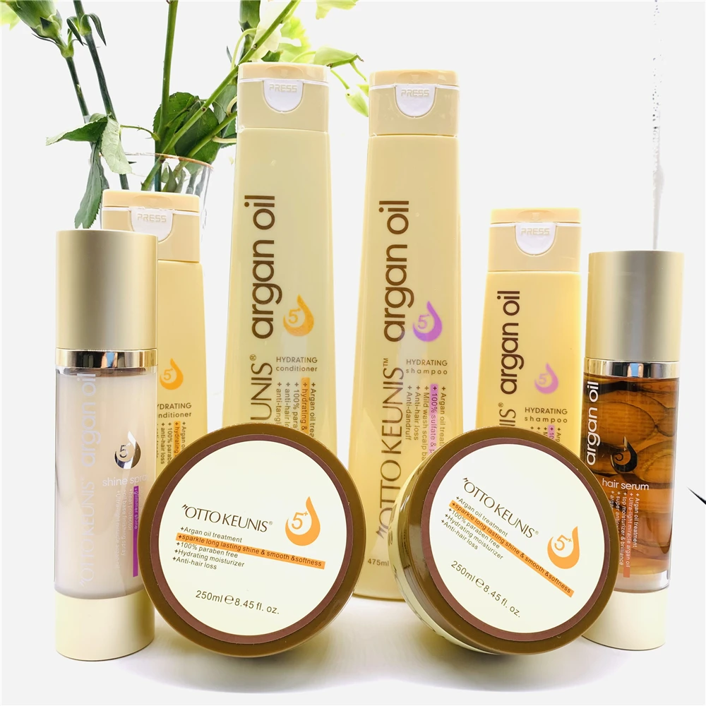 Wholesale OTTO KEUNIS Sulfate Free Argan Oil Hydrating Hair Shampoo And Conditioner Set for Wigs