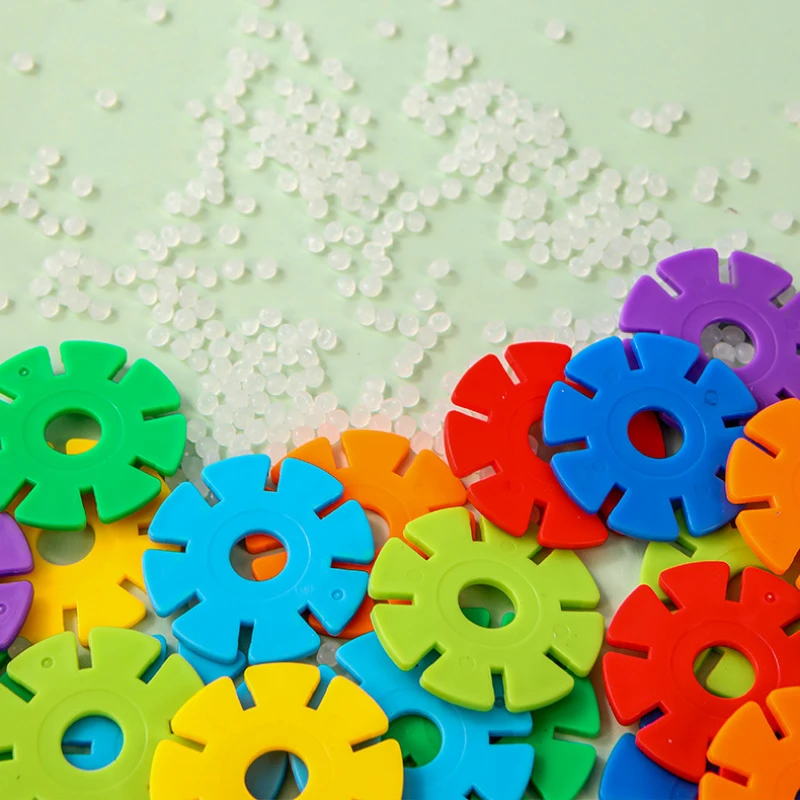 1500 Pcs Plastic Pp Kids Assembly Construction Toy Early Educational Snowflake Building Block Sets Toys For Toddler Boys & Girls