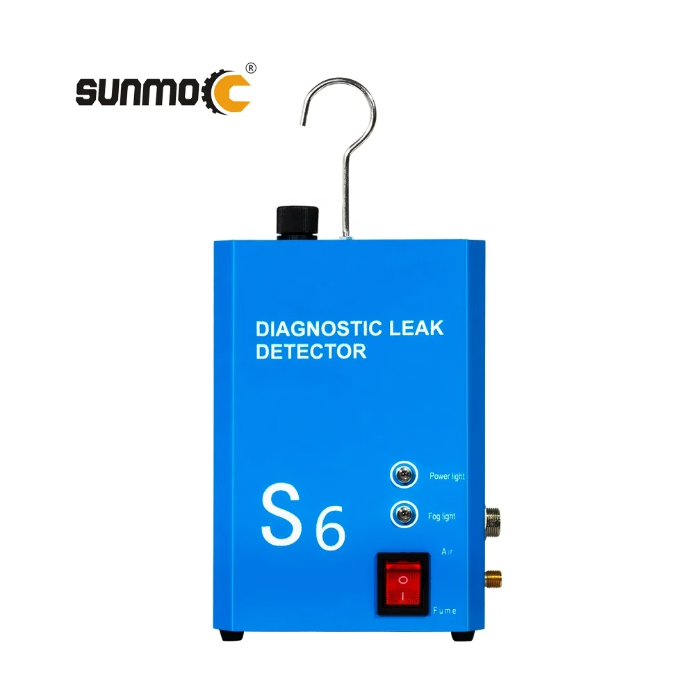 Sunmo Full System pipe leak detect smoke leaking locator car gas leak detector for motorcycle pipe DC 12V smoke machine