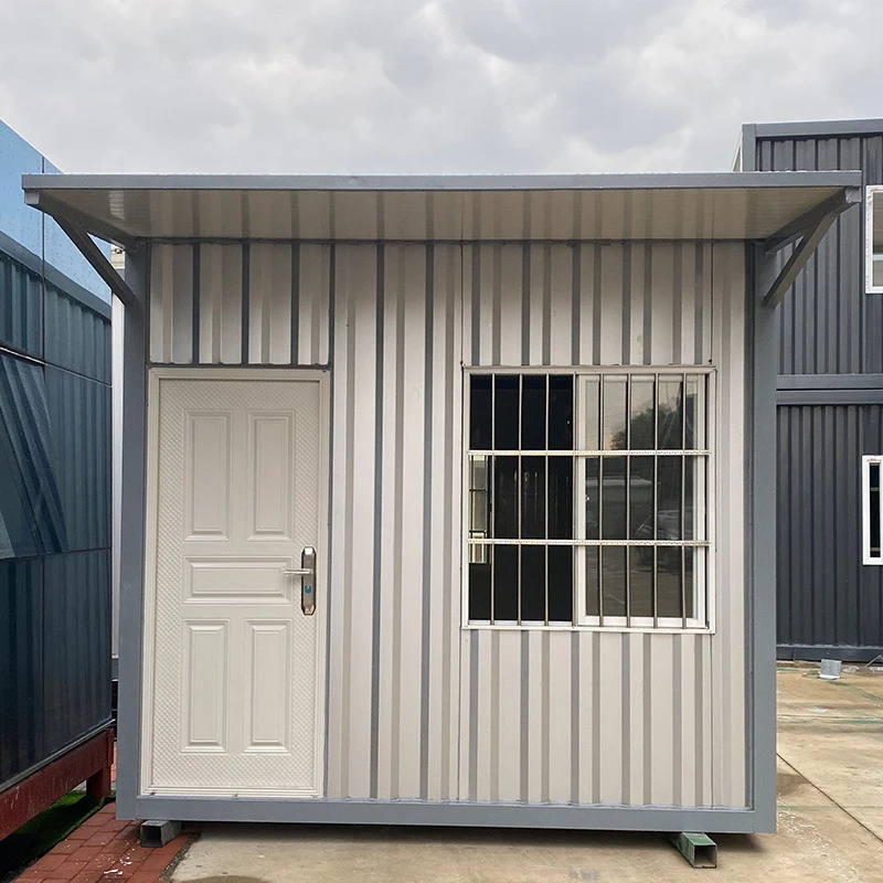 Sandwich panel fireproof container house with canopy