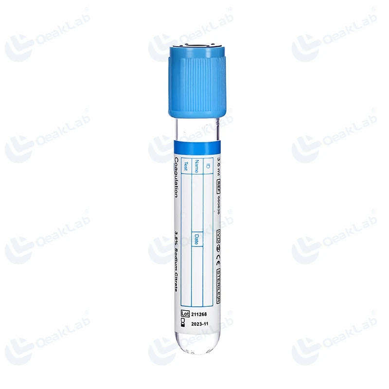 Hot Selling Blood Collection Tube PT Tube with Sodium Citrate