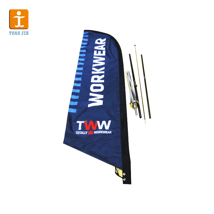 2022 Hotstyle 0utdoor Wholesale Feather Teardrop Promotional Normal Beach Flag Banner