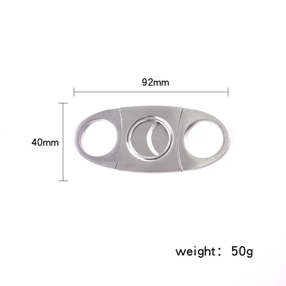 2024 Custom Logo Metal Stainless Steel Cigar Scissors Guillotine Cigar Cutters