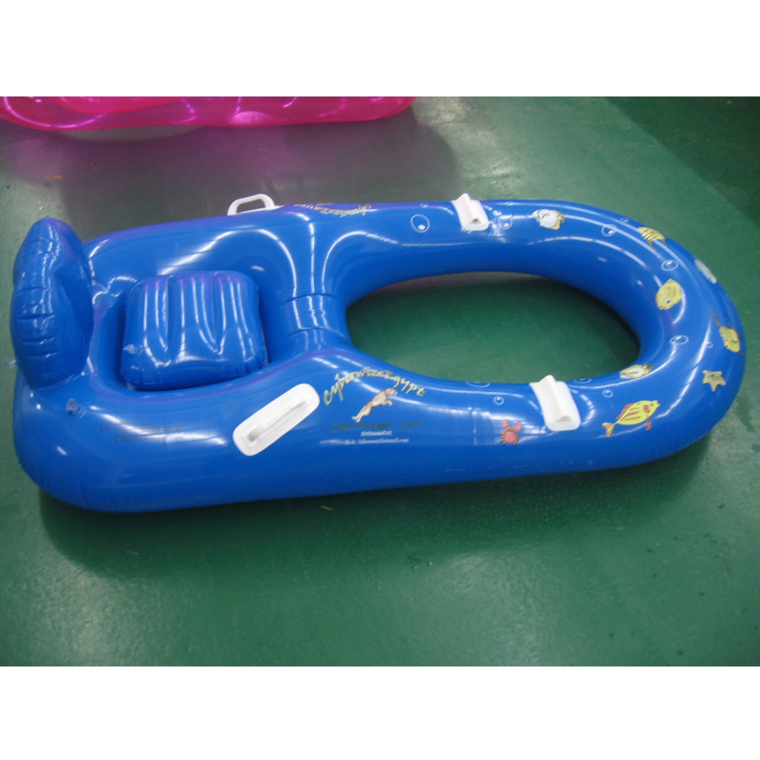 Inflatable Pedal Boat Step on Floating