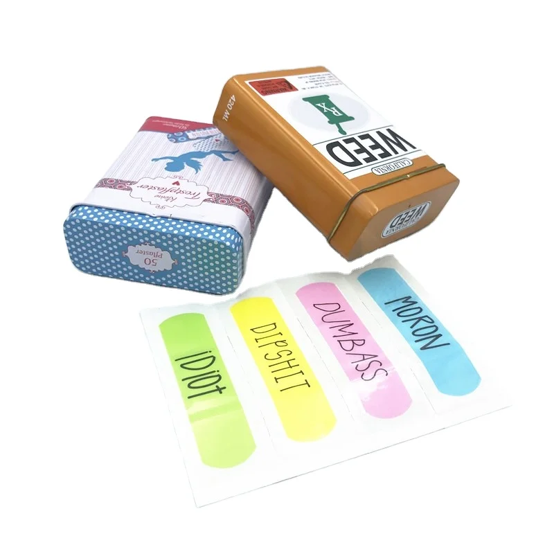 OEM клейкая печать ассортимент Заводская повязка с жестяной коробкой