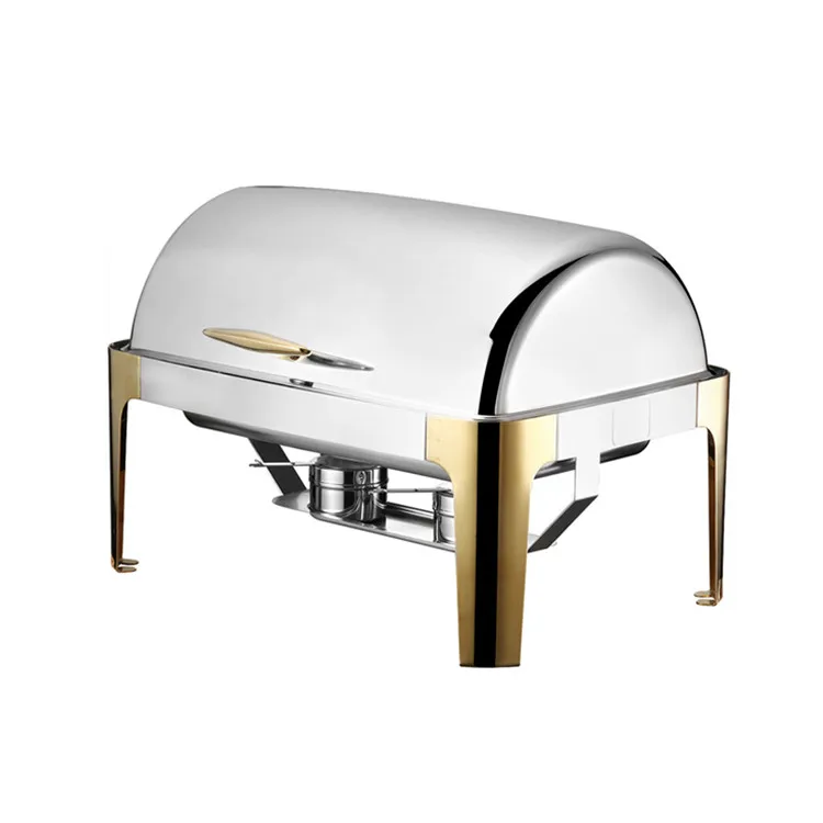 High Quality Kitchen Equipment stainless steal food warmer buffet stove chafing dish for restaurant and hotel