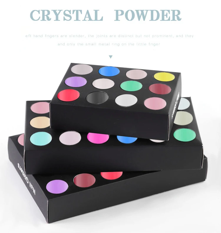 12/18/24 плоские с оборота разноцветный акриловый Блеск порошок Комплект естественной сухости нет необходимости лечения французский нейл-арта с украшением в виде кристаллов, акриловую пудру, набор для ногтей