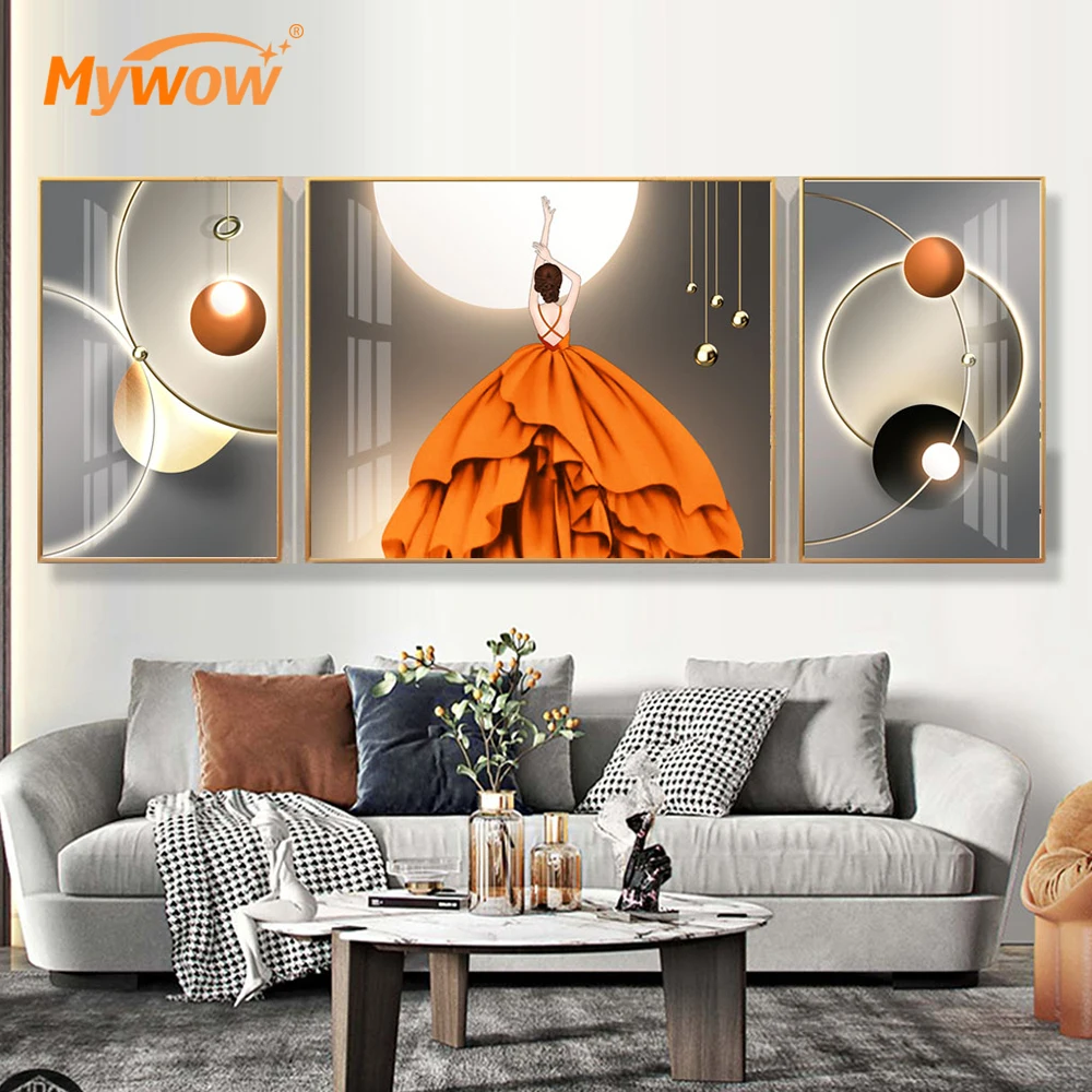 C7-037 mywow большой наклейки на стены гостиной Декор стикеры фрески 3D DIY акриловое зеркало висит Reloj de