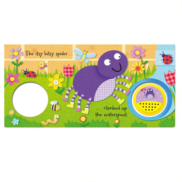 High-Quality Factory Printing Cartoon Animal Talking Story Sound Book Custom Baby Funny Music Button Audio Book