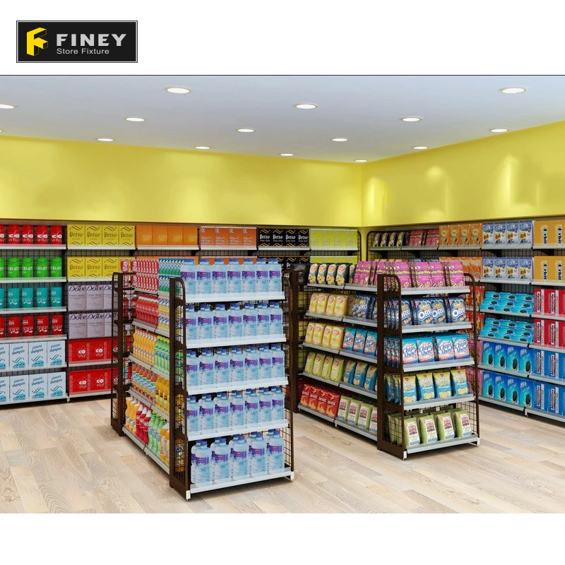Wholesale Factory Price Grocery Store Shelf Furniture Modern Supermarket Gondola Display Design Department Store Display Rack