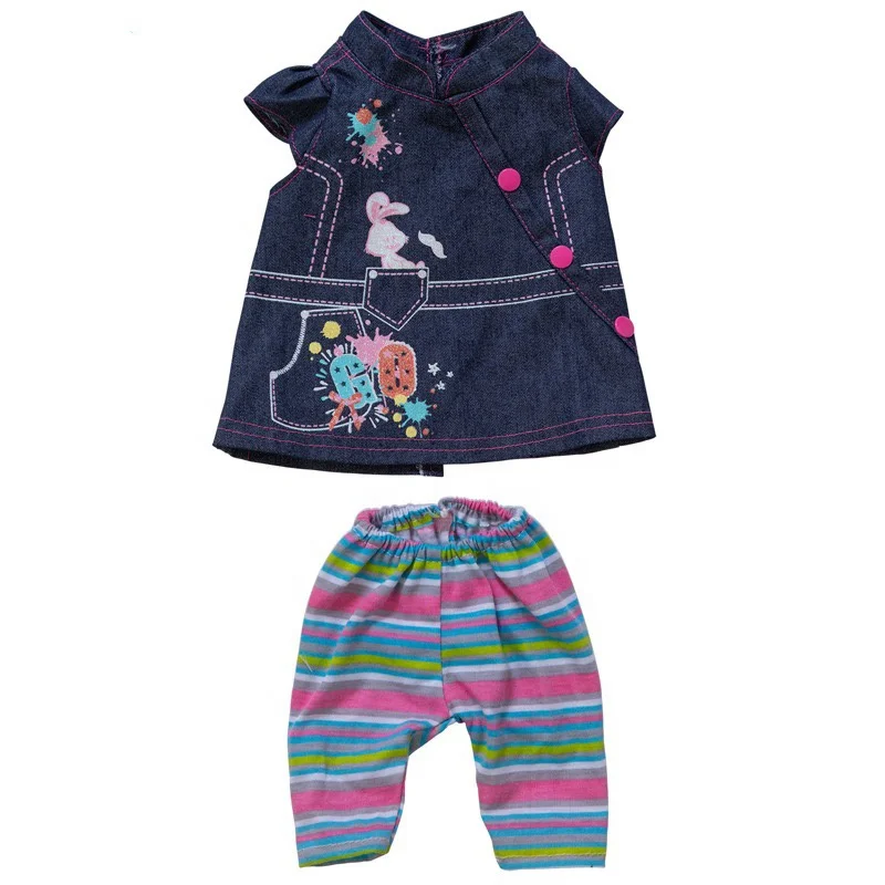 New Fashion Dress Wear For 18Inch American Doll Girl&43Cm Baby New Born Doll Clothes Accessories
