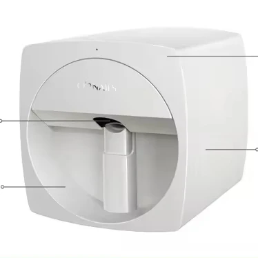 Mini nail printer controlled by app on phone can work with power bank easy to printing on nails