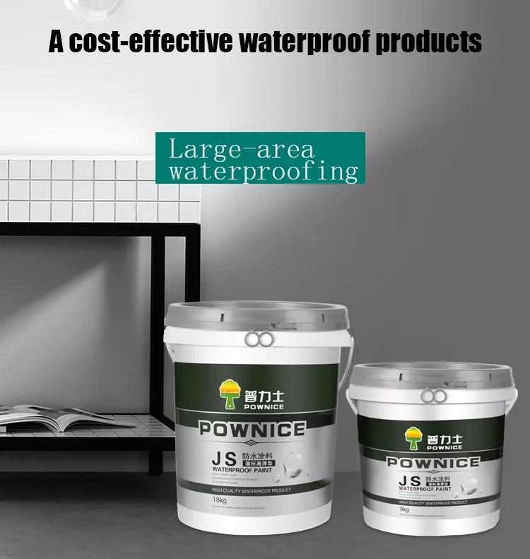 
Elastic Waterproof Coating JS Compound High Polymer Cement waterproofing flexible waterproofing materials for toilet 