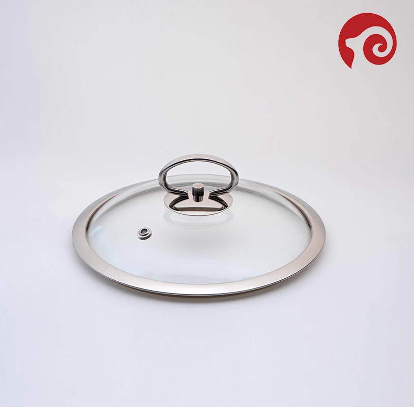 Eco-Friendly Stainless Steel Cookware Parts Tempered Glass Lid Handle for Cooking Pots and Pans Kitchenware Cover