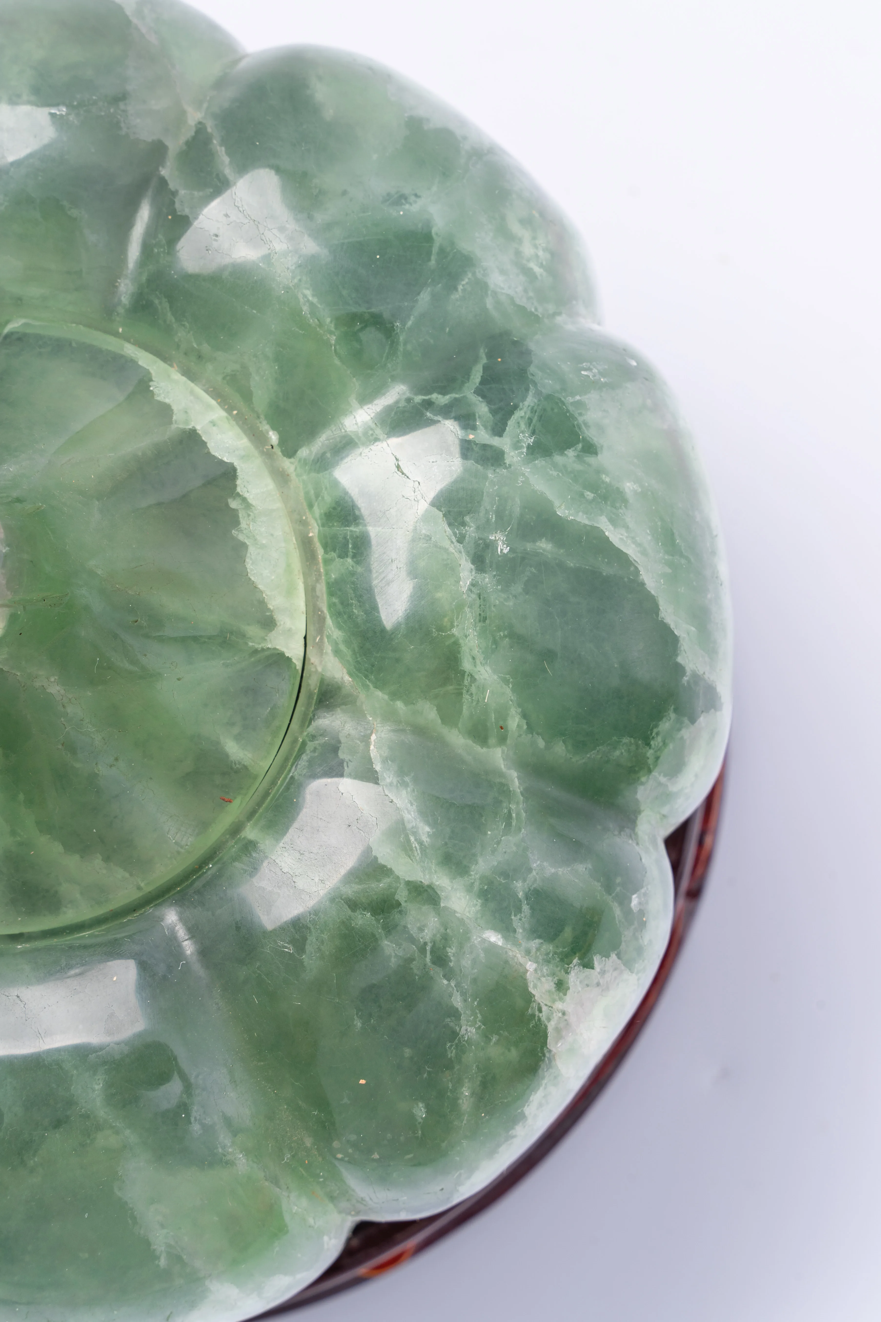 Nice color hand Carved  Crystal Fluorite handicraft curving stones gifts