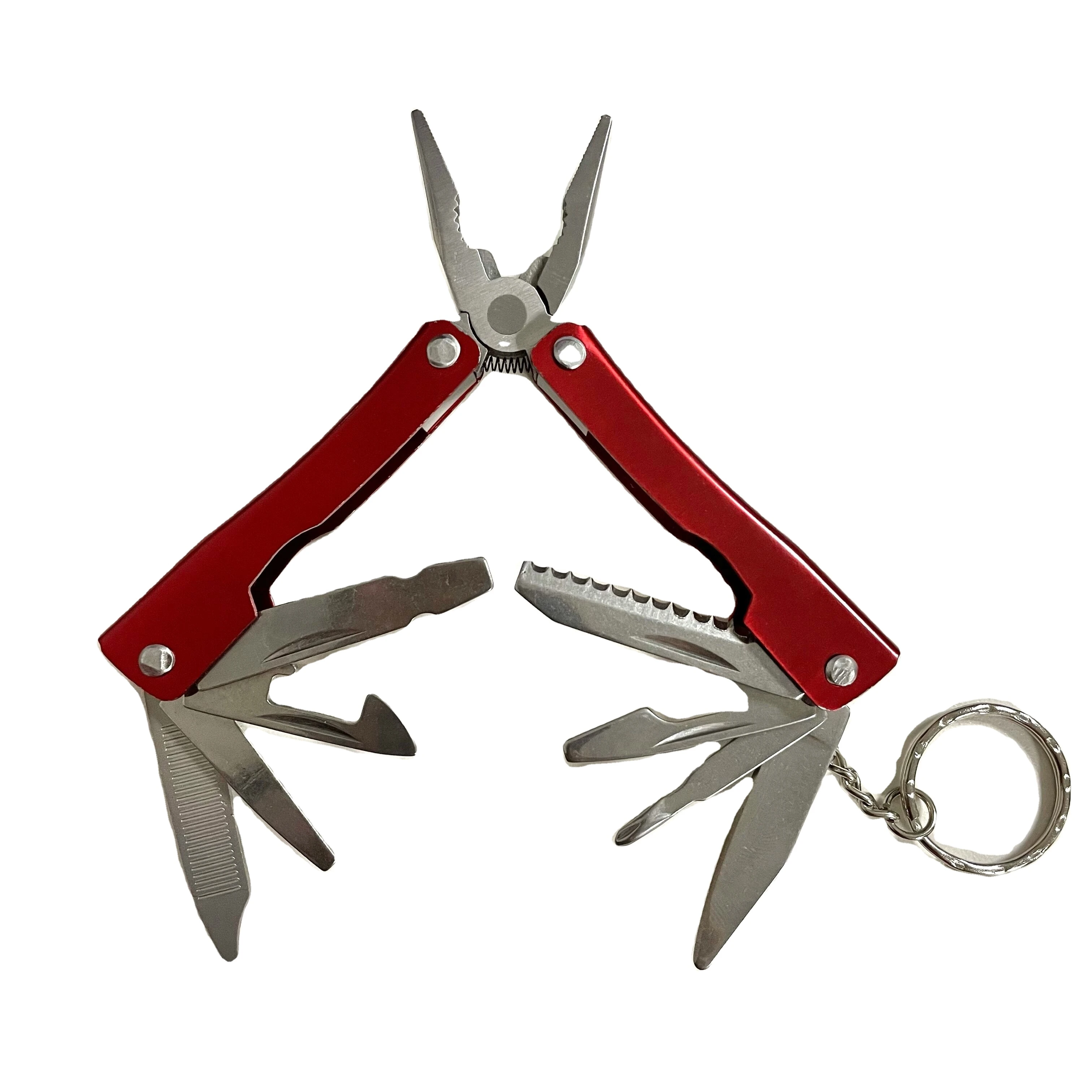 9 in 1 Folding Multi-function Stainless Steel Pocket Multifunction Pliers Multitool Folding Knives Plier Kit