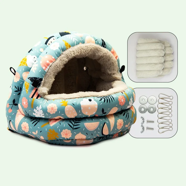 Comfortable Soft Warm Plush Hammock Bird Nest Hanging Cage Tent for Birds Parrot Winter Warm Bed