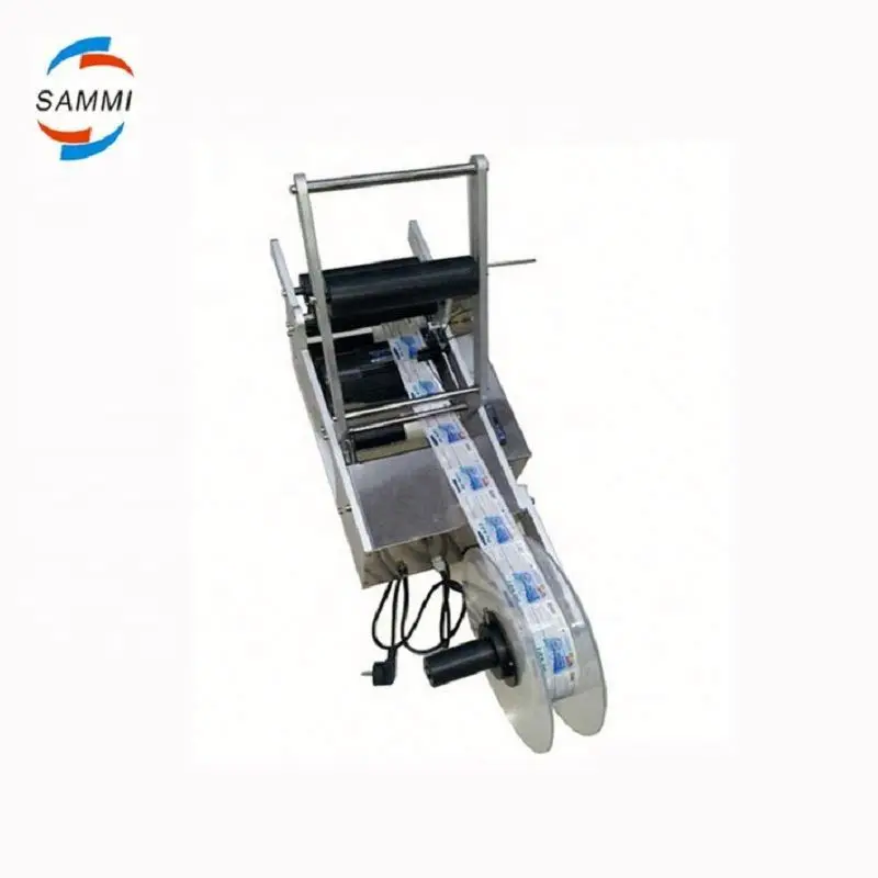 Небольшая Ручная машина для маркировки круглых бутылок с полуавтоматической функцией