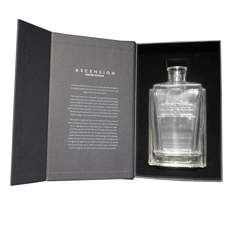 new arrival fo simple elegant folding grey board Luxury Custom Logo Folding Magnetic closure Black Paper Flat Packing Gift Box