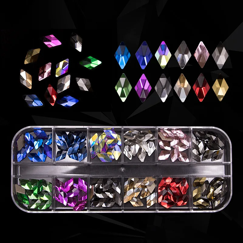 Hight Quality Multi Glass Crystal Rhinestone Nail Art Decoration Flatback Nail Art