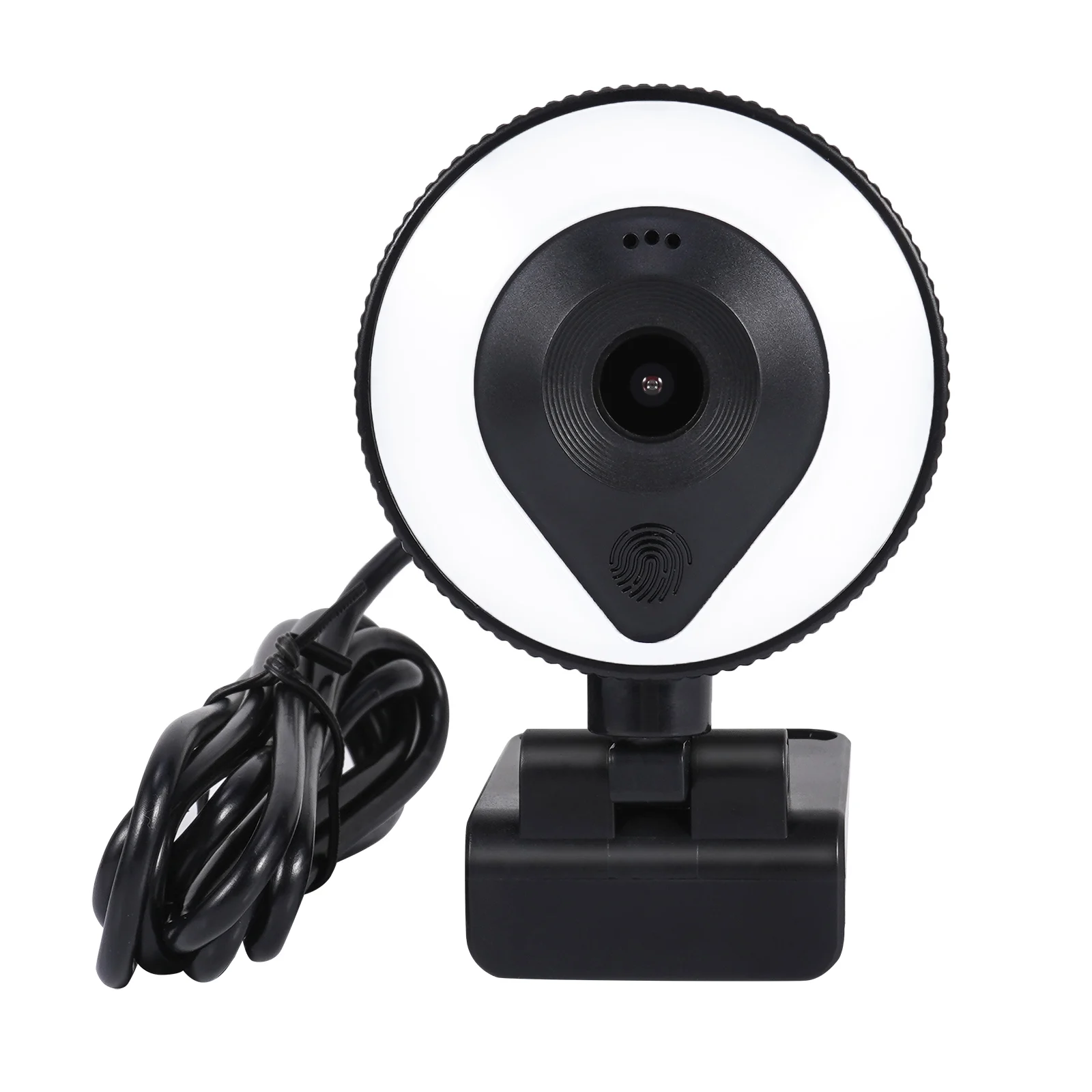Wholesale Streaming Web Camera 1080P 2K 4K Webcam Ring Light Built in Adjustable Webcam Lighting