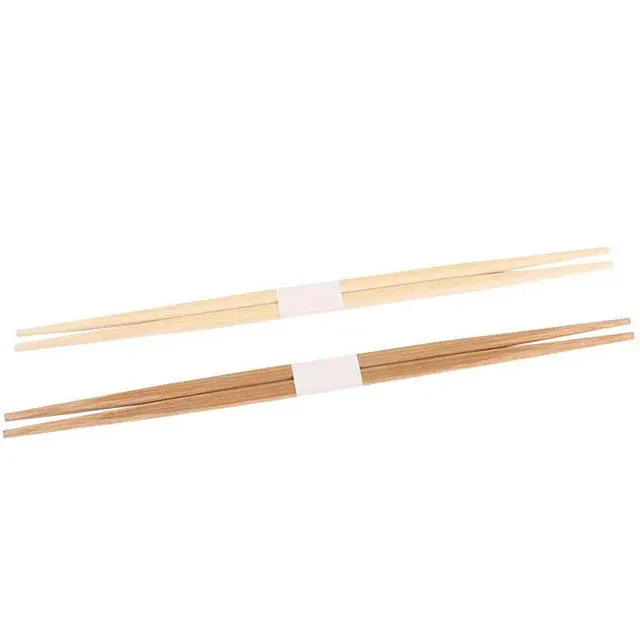 Factory direct Carbonized color Double-pointed bamboo chopsticks disposable biodegradable chopsticks Packed in pairs for party