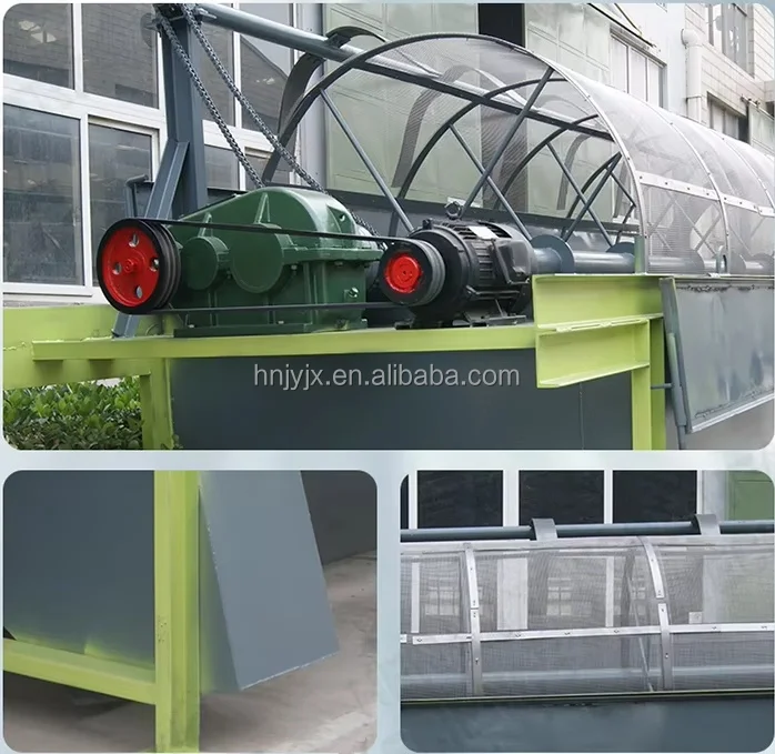 Hot Selling Rotary Screen Compost Manure Fertilizer Granules Or Powder Screening Machine For Sale