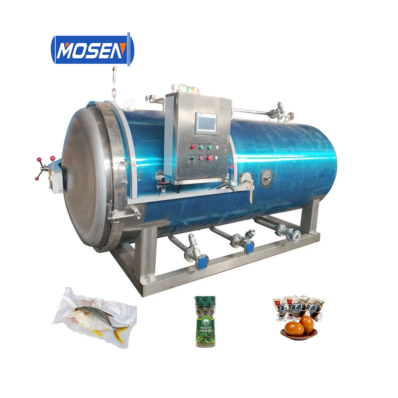 Palm Fruit Steam Retort Sterilizer Stainless Steel 304 Autoclave for Pouch Tin Cans Food Industry