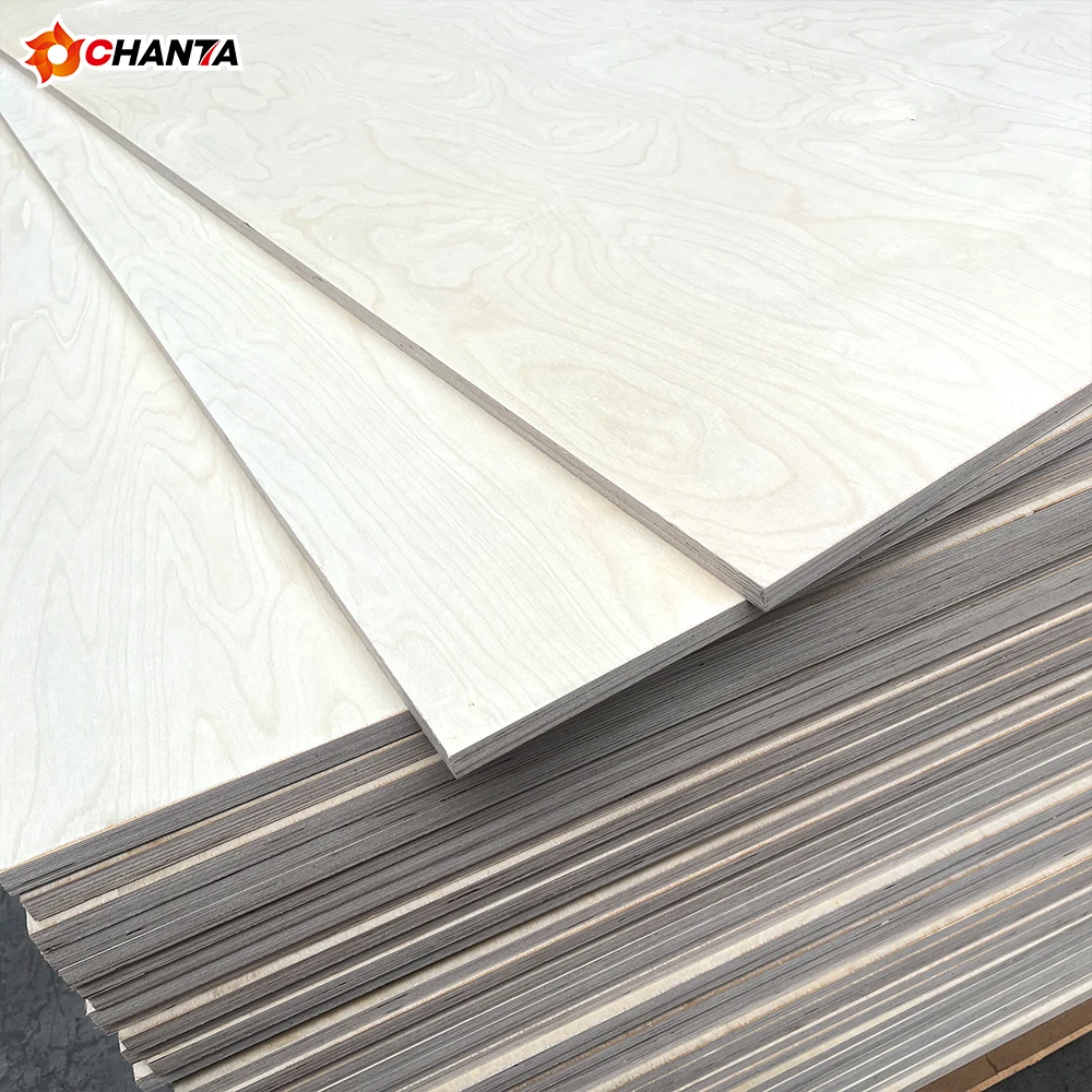 Birch Laser Birch Plywood B/bb 3mm/18mm X1220mmx2440mm From Chanta Linyi Factory
